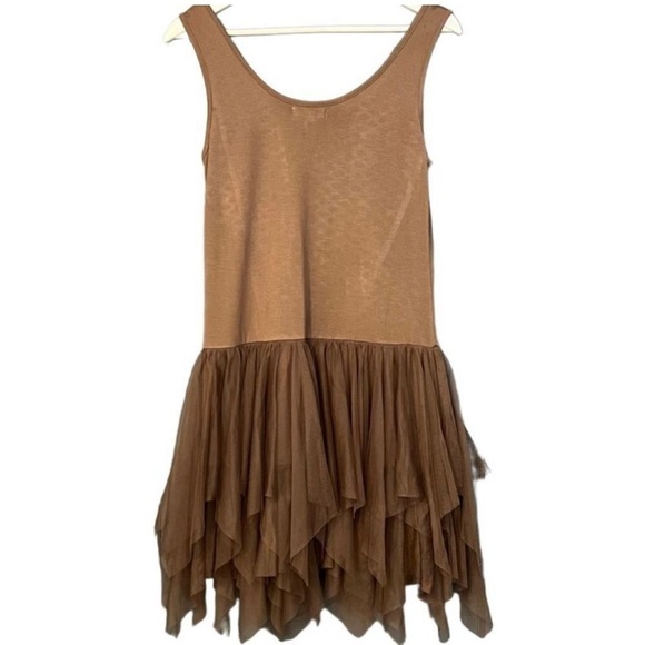 Ryu Jagged Hem Tulle Skirted Tank Top Mini Dress Size S/M - Picture 7 of 7